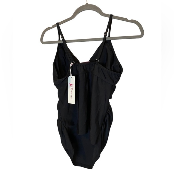 Maacie Women's Black Maternity Tankini Top size Medium- NWT - Picture 2 of 8